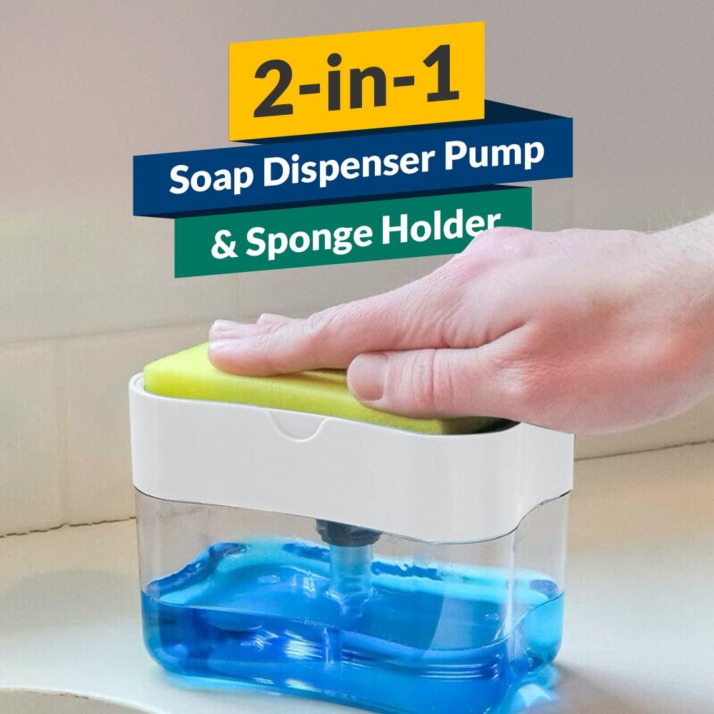 Kitchen Soap Dispenser With Sponge